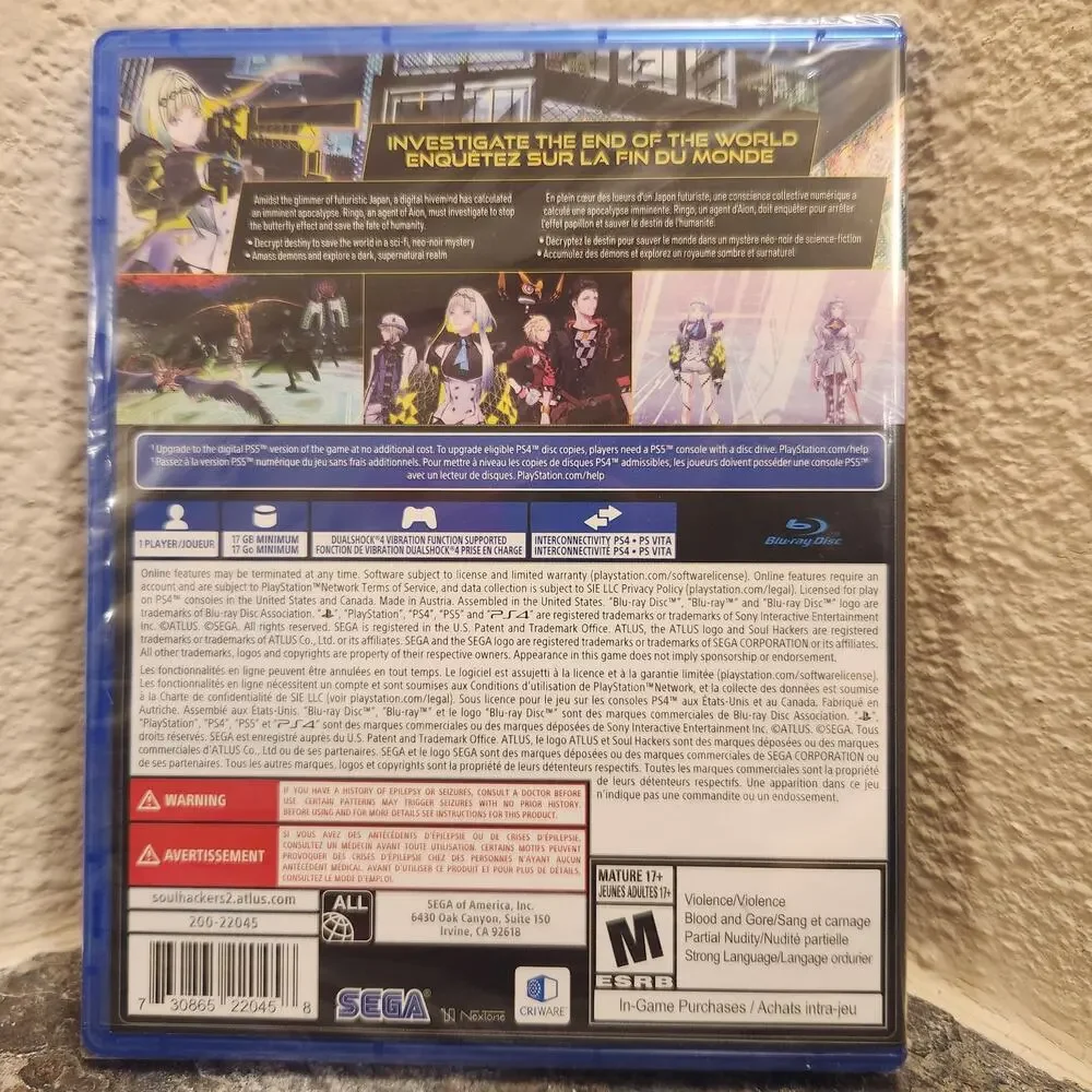 Game - Soul Hackers 2 (NEW) - PS4 - Atlus